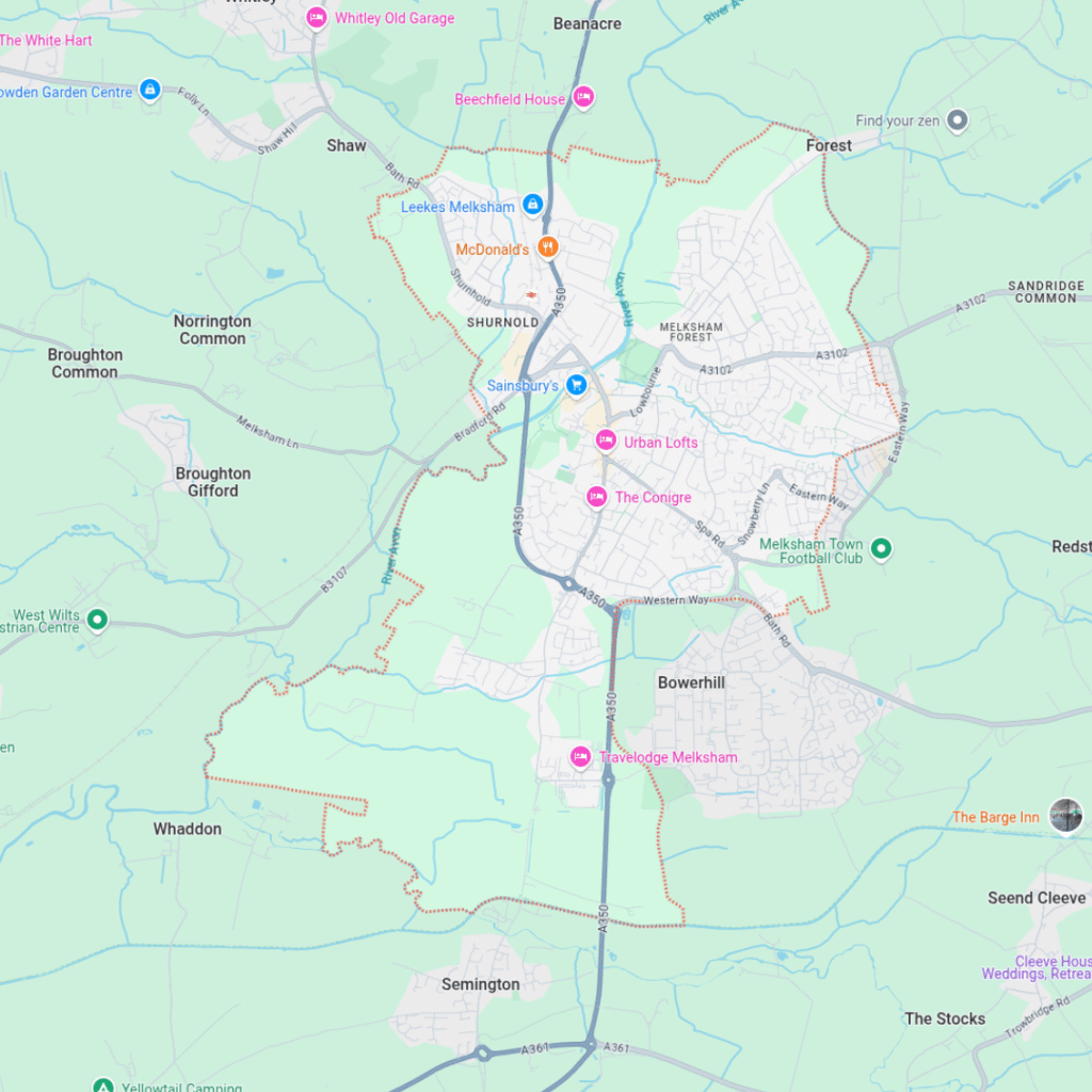 Map of Melksham